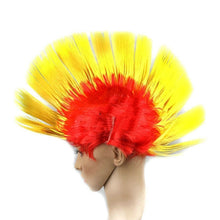 Load image into Gallery viewer, Funny Christmas Halloween Wig Masquerade Headdress Mohawk Hair Comb, Random Color Delivery, Mohawk Hair