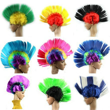 Load image into Gallery viewer, Funny Christmas Halloween Wig Masquerade Headdress Mohawk Hair Comb, Random Color Delivery, Mohawk Hair