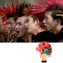 Load image into Gallery viewer, Funny Christmas Halloween Wig Masquerade Headdress Mohawk Hair Comb, Random Color Delivery, Mohawk Hair