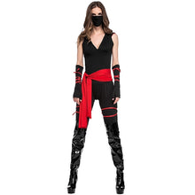 Load image into Gallery viewer, Halloween Woman Warrior Cosplay Pirate Costume Role Play Black Cosplay Cloth Costumes, XL, Chest: 80-100cm, Waistline: 74-85cm,, Size: XL
