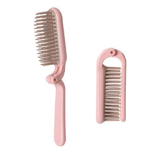 Load image into Gallery viewer, Portable Folding ABS Handle Makeup Hair Comb, Length: 18cm