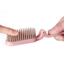 Load image into Gallery viewer, Portable Folding ABS Handle Makeup Hair Comb, Length: 18cm