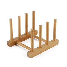 Load image into Gallery viewer, Solid Wood Dish Drip Rack Plate Holder, Size: 14x12x10cm, 3 Grid