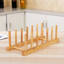 Load image into Gallery viewer, Solid Wood Dish Drip Rack Plate Holder, Size: 30x12x10cm, 6 Grid