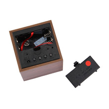 Load image into Gallery viewer, Wood Clock Desk Table LED Digital Display Alarm Clock with Time &amp; Date &amp; Temperature Display, Wood Clock