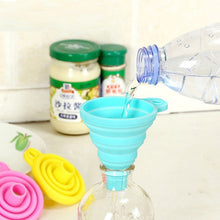 Load image into Gallery viewer, Mini Silicone Foldable Telescopic Funnel Random Color Delivery, Random Color Delivery