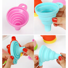 Load image into Gallery viewer, Mini Silicone Foldable Telescopic Funnel Random Color Delivery, Random Color Delivery