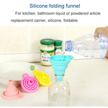 Load image into Gallery viewer, Mini Silicone Foldable Telescopic Funnel Random Color Delivery, Random Color Delivery