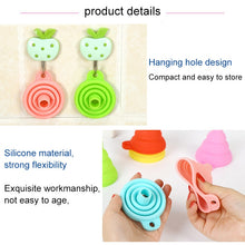 Load image into Gallery viewer, Mini Silicone Foldable Telescopic Funnel Random Color Delivery, Random Color Delivery
