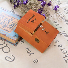 Load image into Gallery viewer, Creative Funny Present Useless Box Novel Wooden Anti-stress Toy(Dark Wood), Useless Box