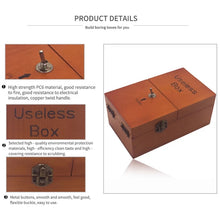 Load image into Gallery viewer, Creative Funny Present Useless Box Novel Wooden Anti-stress Toy(Dark Wood)