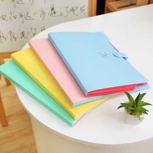 Load image into Gallery viewer, Candy Color Document Bag Multilayer 5 Into the Folder, Random Color Delivery, A201