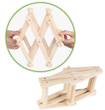 Load image into Gallery viewer, 6 Bottles Racks Foldable Wine Stand Wooden Wine Holder Kitchen Bar Display Shelf, 6 Bottles