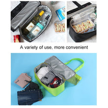Load image into Gallery viewer, Portable Double Layer Mesh Sport Duffel Beach Picnic Shoulder Storage Bag Handbag, Double Layer Handbag(Green), Double Layer Handbag(Blue)