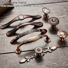 Load image into Gallery viewer, 6029-96 Solid Wood Furniture Cabinet Handle Red Bronze Handles, 6029-96