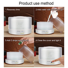 Load image into Gallery viewer, T700 Remote Control Clear White Air Humidifier Automatic Alcohol Sprayer Essential Oil Diffuser Ultrasonic Mist Maker Ultrasonic Aroma Diffuser Atomizer Color LED, Capacity: 700ml, DC 24V, US Plug, Clear White (700ml), Wood Pattern (700ml)