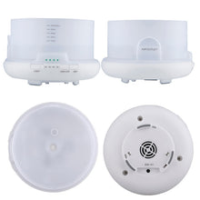Load image into Gallery viewer, T500 Remote Control Clear White Air Humidifier Automatic Alcohol Sprayer Essential Oil Diffuser Ultrasonic Mist Maker Ultrasonic Aroma Diffuser Atomizer Color LED, Capacity: 500ml, DC 24V, US Plug, Clear White (500ml), Wood Pattern (500ml)