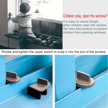 Load image into Gallery viewer, Sliding Sash Stopper Cabinet Locks &amp; Straps Doors Security Anti-theft Lock Window Door Baby Safety Lock, 029