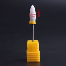 Load image into Gallery viewer, Nail Ceramic Cylindrical Corn Shape Electric Power Grinding Head, Size: 49*6mm, Size: 49*6mm