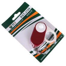 Load image into Gallery viewer, BEST BST-J106 10X Pocket Magnifier with LED Light, Random Color Delivery