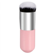 Load image into Gallery viewer, Short Wooden Handle Large Round Head Buffer Foundation Powder Makeup Brushes Plump Round Brush Makeup BB Cream Tools, Large Round Head  Pink, Large Round Head  White