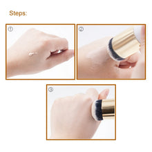 Load image into Gallery viewer, Short Wooden Handle Large Round Head Buffer Foundation Powder Makeup Brushes Plump Round Brush Makeup BB Cream Tools, Large Round Head  Pink, Large Round Head  White