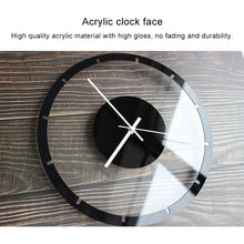 Load image into Gallery viewer, TM011 A Round Wooden Dial Transparent Acrylic Mute Wall Clock, TM011 A