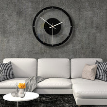 Load image into Gallery viewer, TM011 A Round Wooden Dial Transparent Acrylic Mute Wall Clock, TM011 A