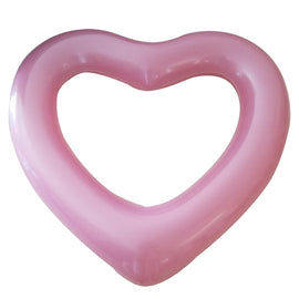 Love Heart Shaped Inflatable Floating Swimming Safety Pool Ring, Inflated Size: 120cm x 100cm