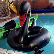 Load image into Gallery viewer, Swan Shaped Inflatable Floating Swimming Safety Pool Ring, Inflated Size: 110cm