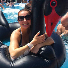 Load image into Gallery viewer, Swan Shaped Inflatable Floating Swimming Safety Pool Ring, Inflated Size: 110cm