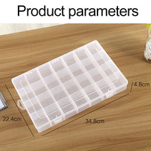 Load image into Gallery viewer, Plastic Organizer Container Storage Box 28 Slots Removable Grid Compartment for Jewelry Earring Fishing Hook Small Accessories
