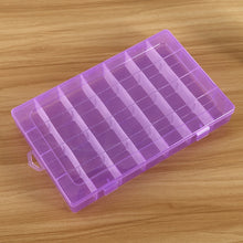 Load image into Gallery viewer, Plastic Organizer Container Storage Box 28 Slots Removable Grid Compartment for Jewelry Earring Fishing Hook Small Accessories