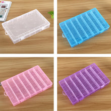 Load image into Gallery viewer, Plastic Organizer Container Storage Box 28 Slots Removable Grid Compartment for Jewelry Earring Fishing Hook Small Accessories
