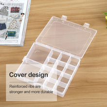 Load image into Gallery viewer, Plastic Organizer Container Storage Box 14 Slots Adjustable Divider Removable Grid Compartment for Jewelry Earring Fishing Hook Small Accessories, 14 Slots
