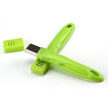Load image into Gallery viewer, Kitchen Tool Manual Stainless Steel Filate Circle Shape Green Onion Slicer, 16x1.8cm Green