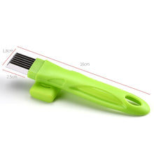 Load image into Gallery viewer, Kitchen Tool Manual Stainless Steel Filate Circle Shape Green Onion Slicer, 16x1.8cm Green