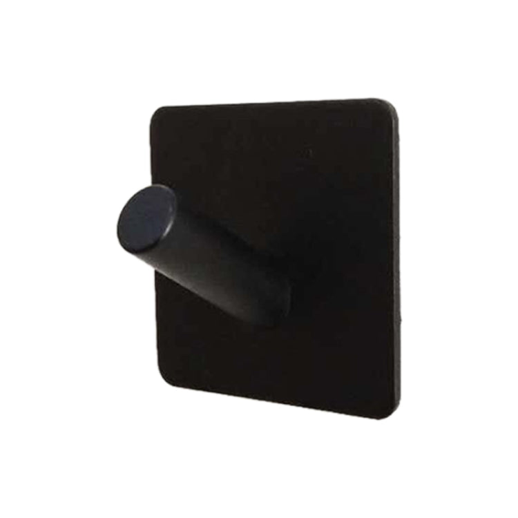 Stainless Steel Black Oblique Hook Bathroom Non-perforated Coat Rack, Black Oblique Hook