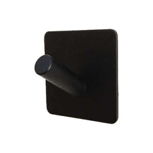 Load image into Gallery viewer, Stainless Steel Black Oblique Hook Bathroom Non-perforated Coat Rack, Black Oblique Hook