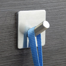 Load image into Gallery viewer, Stainless Steel Single Slant Hook Bathroom Non-perforated Coat Rack, Silver Slant Hook