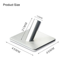 Load image into Gallery viewer, Stainless Steel Single Slant Hook Bathroom Non-perforated Coat Rack, Silver Slant Hook
