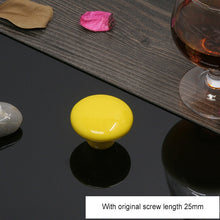 Load image into Gallery viewer, 38mm Modern Literary Color Glazed Ceramic Cabinet Drawer Handle