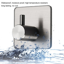 Load image into Gallery viewer, Stainless Steel Cylinder Hanger Bathroom Non-perforated Storage Clothes Hook, Size:14mm