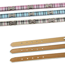 Load image into Gallery viewer, PU Leather with Bone Designs Pet Dog Collar Pet Products, Size: S, 1.5 * 37cm, Size: S