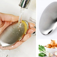 Load image into Gallery viewer, Portable Cleaning Stainless Steel Oval Hand Soap Eliminating Odour Remover, Random Style Delivery, Oval