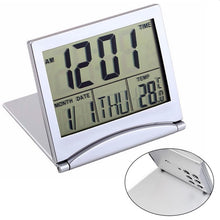 Load image into Gallery viewer, MT-033 LCD Display Portable Folding Digital Travel Temperature Alarm Clock, MT-033