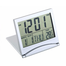 Load image into Gallery viewer, MT-033 LCD Display Portable Folding Digital Travel Temperature Alarm Clock, MT-033