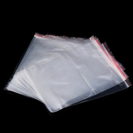 100pcs/pack PE Self Sealing Clear Zip Lock Packaging Bag, 9cm x 13cm, Custom Printing and Size are welcome, 9*13cm