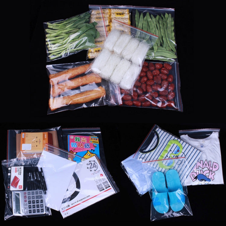 100pcs/pack  PE Self Sealing Clear Zip Lock Packaging Bag,15cm x 20cm, Custom Printing and Size are welcome, 15*20cm