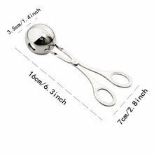 Load image into Gallery viewer, Stainless Steel Meatball Maker Stuffed Meatball Clip DIY Fish Meat Rice Ball Maker, Stainless Steel
